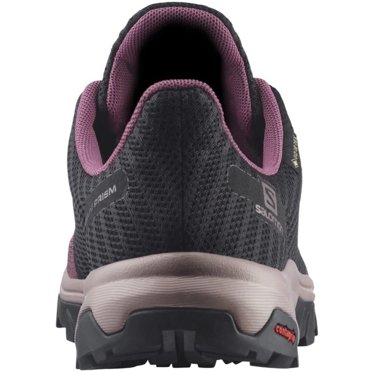 Black / Purple Salomon Outbound Prism GTX Women's Hiking Shoes | IE JX9106